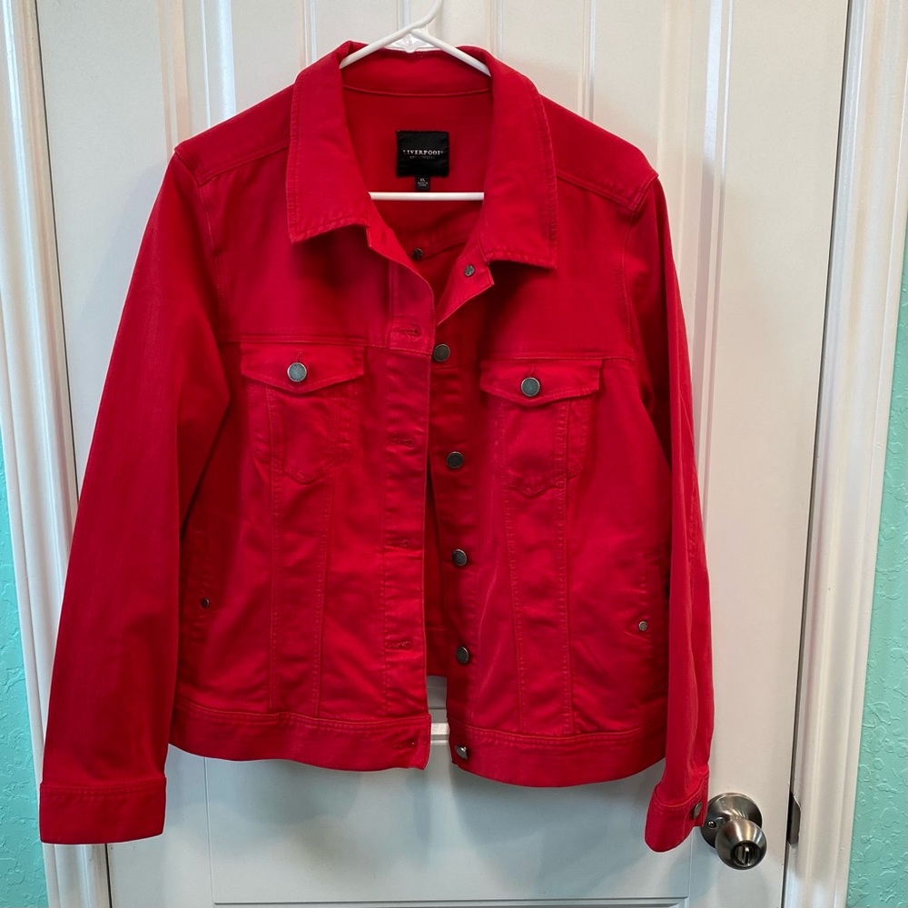 Beautifully soft Red Ginger Liverpool denim jacket Cotton/Lyocell XL